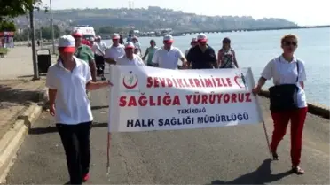 Tekirdağ'da 'Sağlıklı Yaşam' Yürüyüşü Düzenlendi