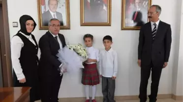Öğrencilerden Vali'ye İlköğretim Haftası Ziyareti