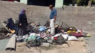 Ergani'de Tek Katlı Evde Yangın