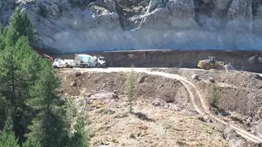 Alacabel Tünelindeki Yapım Çalışmaları