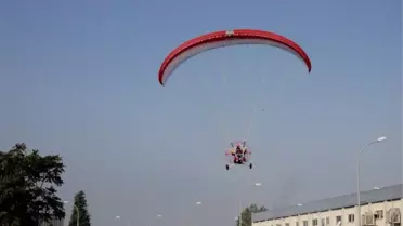 Uçmak İçin Kendi Paramotorunu İmal Etti
