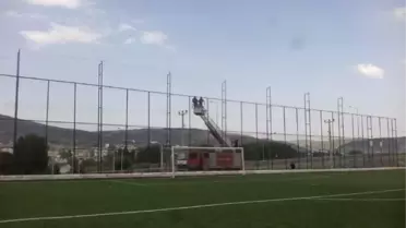 Bozüyük'te Sentetik Sahanın Eksikleri Giderildi