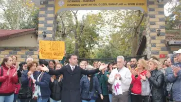Güzel Sanatlar Lisesi Önünde Proje Okul Protestosu