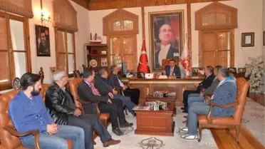 M Plakalı Minibüsçülerden Başkan Yağcı'ya Ziyaret