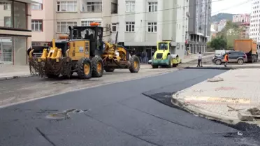 Trabzon Büyükşehir Belediyesinin Yol Yapım Çalışmaları