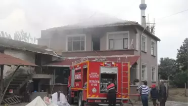 Bafra'da Ev Yangını