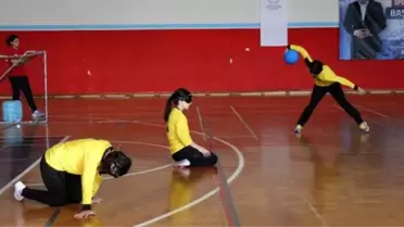 Görme Engelliler Goalball 1'inci Lig Müsabakaları Başladı