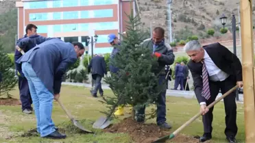 Gümüşhane Üniversitesinde Bin Fidan Toprakla Buluştu