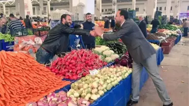 Gizligider Pazar Esnafını Ziyaret Etti