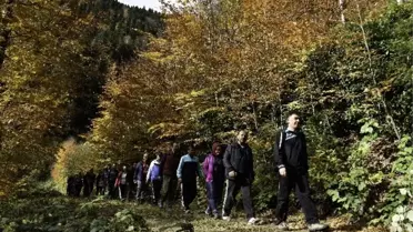 Gümüşhaneli Dağcılardan En Güzel Sonbahar Yürüyüşü