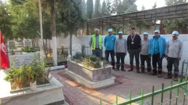 Büyükşehir Şehit Mezarını Düzenledi