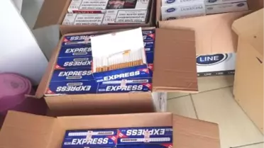 Jandarma Ruhsatı Olmayan İş Yerinde Kaçak Tütün Ele Geçirdi
