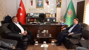 Başkan Yazgı'dan Ziraat Odası Başkanı Emin Koçak'a Ziyaret