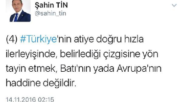 Ak Partili Tin'den,schulz'a Tepki