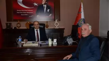 Şoförler Oda Başkanı Düzgün, Emniyet Müdürü Artunay'ı Ziyaret Etti