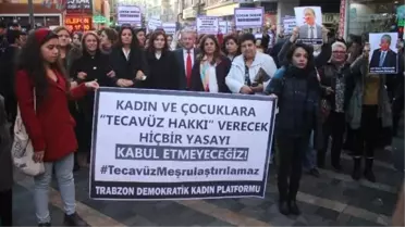 Trabzon'da Cinsel İstismar Düzenlemesine Tepki Eylemi