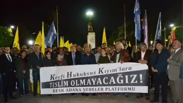 Kesk ve Eğitim-Sen Üyelerinin Basın Açıklamaları Sürüyor