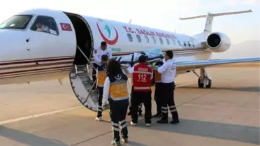 Ambulans Uçakla Ayvalık'tan Samsun'a Sevk Edildi