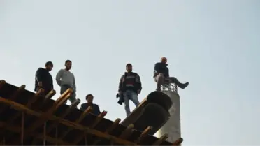 İnşaat İşçileri Eyleme Başladı