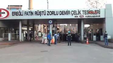 Zonguldak Erdemir?de Toplu Iş Sözleşmesi Eylemi