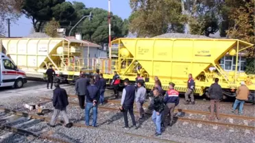 Manisa'da Sara Nöbeti Geçiren Yayaya Tren Çarptı