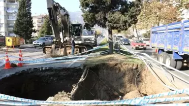 Ordu Sahil Yolunda Çökme Meydana Geldi