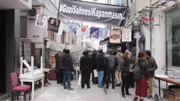 Samsun Tiyatroculardan 'Gazi Sahnesi Kapatılmasın' Eylemi