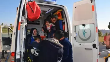 Otomobil Şarampole Yuvarlandı: 5 Yaralı