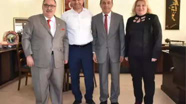Kamu-Der Genel Başkanı Baştuğ, Yücel'i Ziyaret Etti