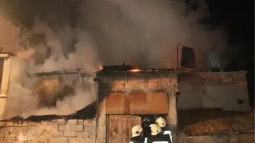 Konya'da Müstakil Evde Yangın