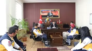 112 Personeli Kaymakam Gözen'i Ziyaret Etti