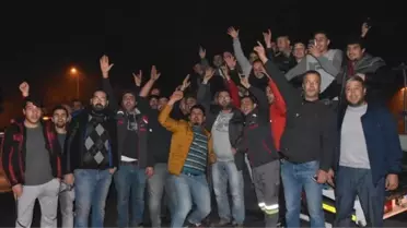 Çekicilerden Teröre Tepki Eylemi