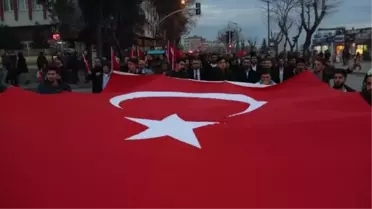 Edirne'de Ülkücüler 'Şehitler' İçin Yürüdü