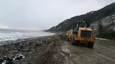 Sinop'taki Heyelan