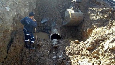 Bitez'de İçme Suyu Hattı Patladı