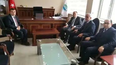Başkan Özaltun'dan, Yeni Atanan Kaymakam Şahiner'e Ziyaret