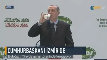Cumhurbaşkanı Erdoğan'dan 'Milli İçki' Tepkisi: Canlı Yayında Ayran İçti