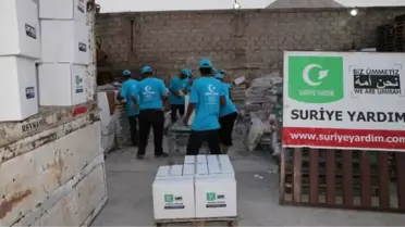 Halep'ten Tahliye Edilen Ailelere Gıda Yardımı