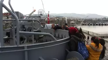 Karakol Gemi Yarhisar'a Ziyaretçi Akını