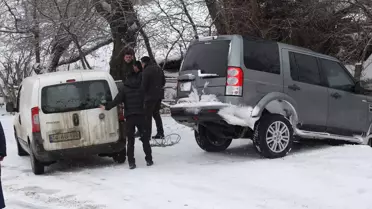 Kartalkaya'da Kar ve Buzlanma Tatilcilere Zor Anlar Yaşattı