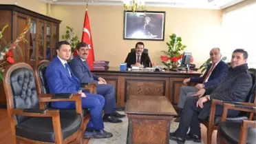 Başkan Asya ve Özen'den Kaymakam Özkan'a Ziyaret