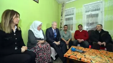 Başkan İnönü, Şehit Ailesini Yeni Yıla Girerken Yalnız Bırakmadı