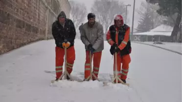 Edirne'de Etkili Olan Kar Yağışı