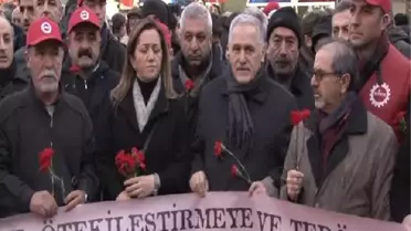 Sendika ve Meslek Örgütlerinden Ortaköy'de Terör Protestosu
