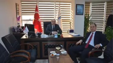 Kaymakam Zehin, Genel Müdür Başa'dan Çalışmalar Hakkında Bilgi Aldı
