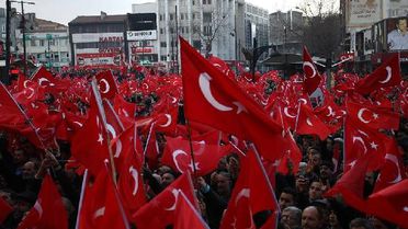Malatya'da Terör Protestosuna Onbinler Katıldı