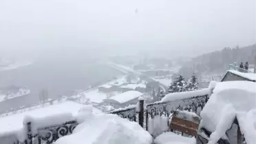 Pierre Loti'de Kartpostallık Kar Manzarası