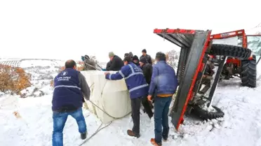 Bursa'da 2 Metrelik Karla Amansız Mücadele