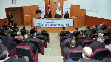 Karaman'da Muhtarlar Toplantısı