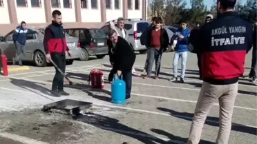 Adıyaman 'Da İş Sağlığı ve Güvenliği Uzmanlarına Yangın Eğitimi Verildi